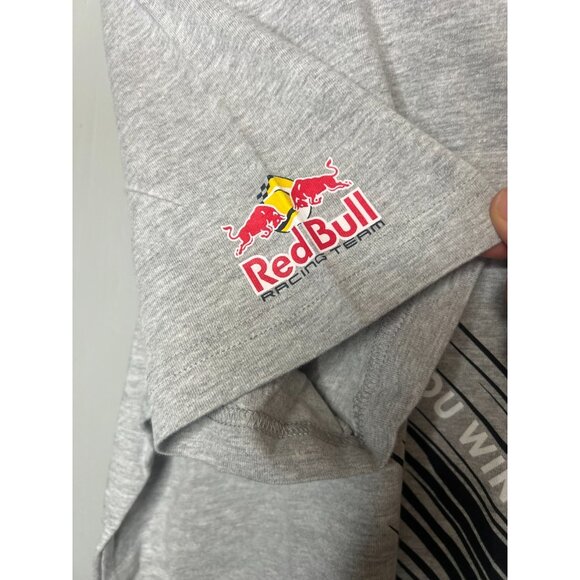 Red Bull Racing Team Puma Nascar F1 Gray Mens MD short sleeve T-shirt NWOT - Picture 4 of 5